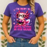 Ready To 8th Grade Axolotl Question First Day Of School Women's T-Shirt thumb 2