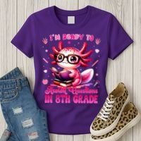 Ready To 8th Grade Axolotl Question First Day Of School Women's T-Shirt thumb 3