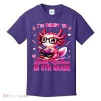 Ready To 8th Grade Axolotl Question First Day Of School Kids T-Shirt thumb 0
