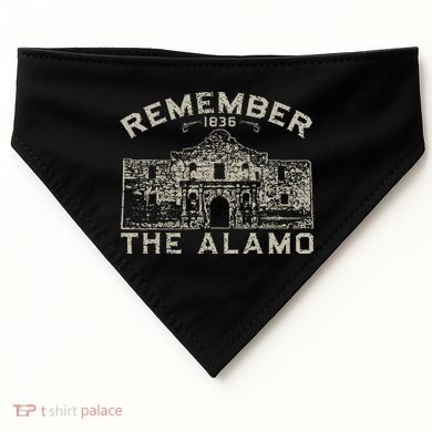 Remember The Alamo Souvenir History San Antonio Texas USA-Made Doggie Bandana