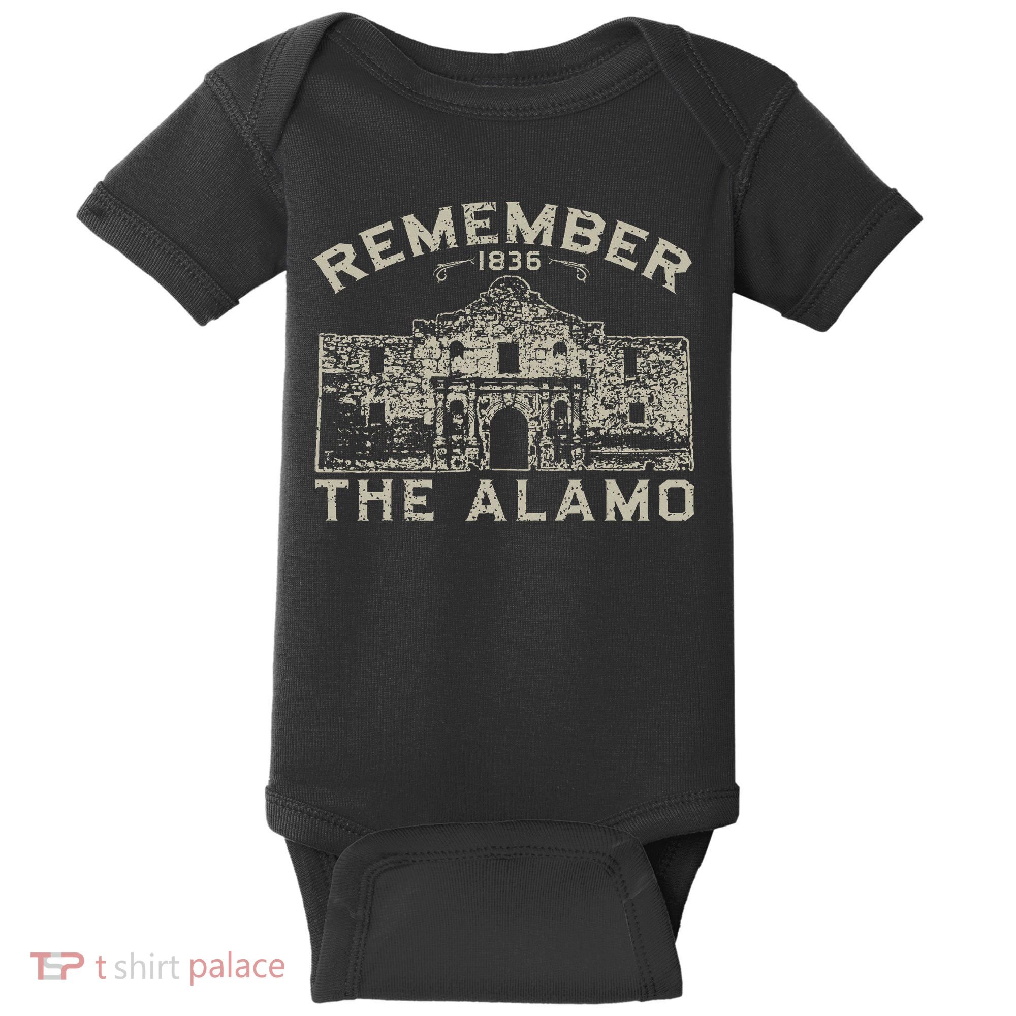 Remember The Alamo Souvenir History San Antonio Texas Baby Bodysuit