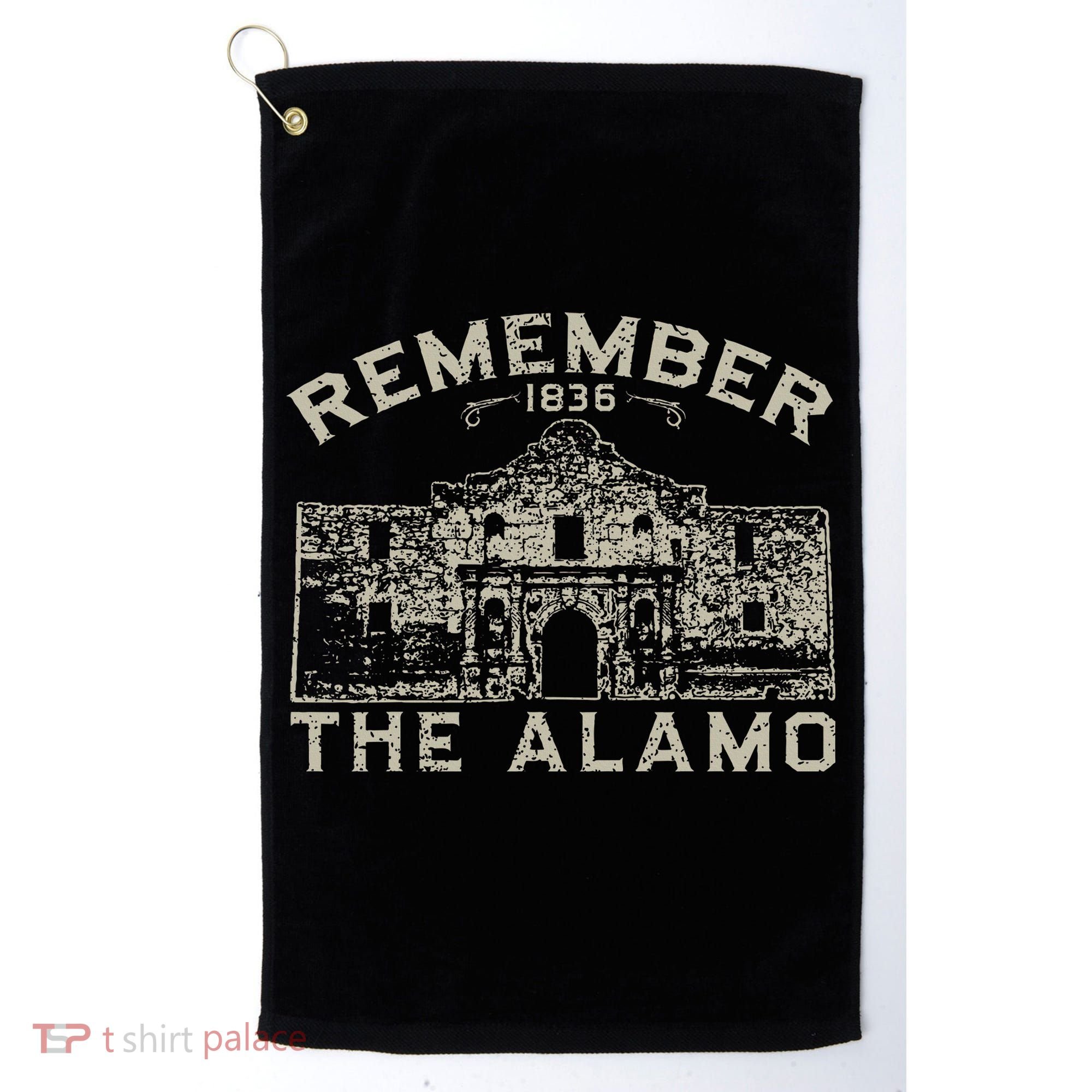 Remember The Alamo Souvenir History San Antonio Texas Golf Towel