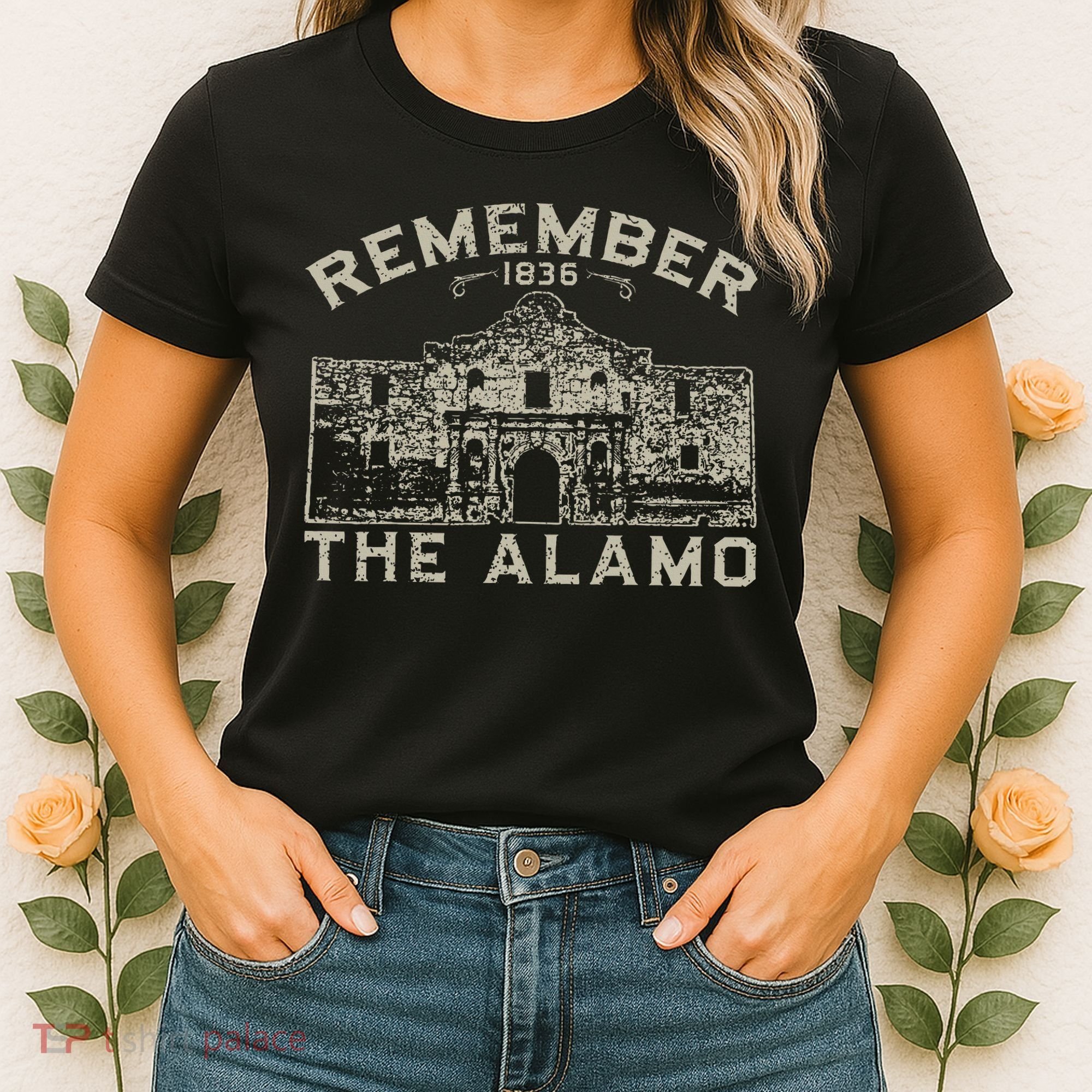 Remember The Alamo Souvenir History San Antonio Texas Women's T-Shirt