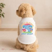 Ready To Attack First Grade Funny Shark Doggie Tank thumb 2