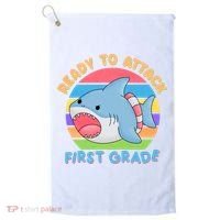 Ready To Attack First Grade Funny Shark Golf Towel thumb 0