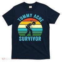 Retro Tummy Ache Survivor Vintage Stomachache IBS Funny T-Shirt thumb 0
