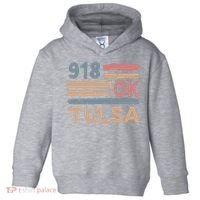 Retro Tulsa Area Code 918 Residents State Oklahoma Toddler Hoodie thumb 0