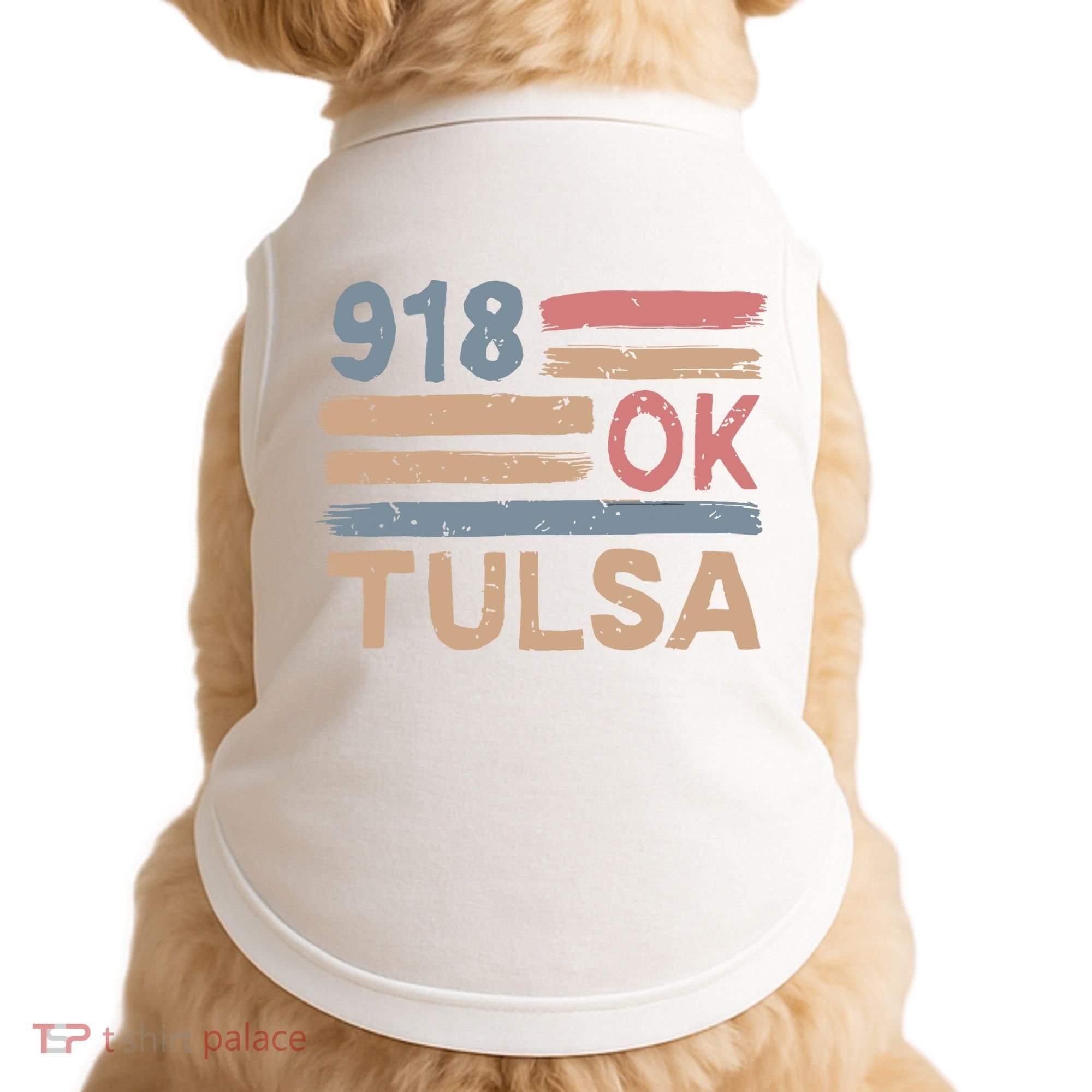 Retro Tulsa Area Code 918 Residents State Oklahoma Doggie Tank