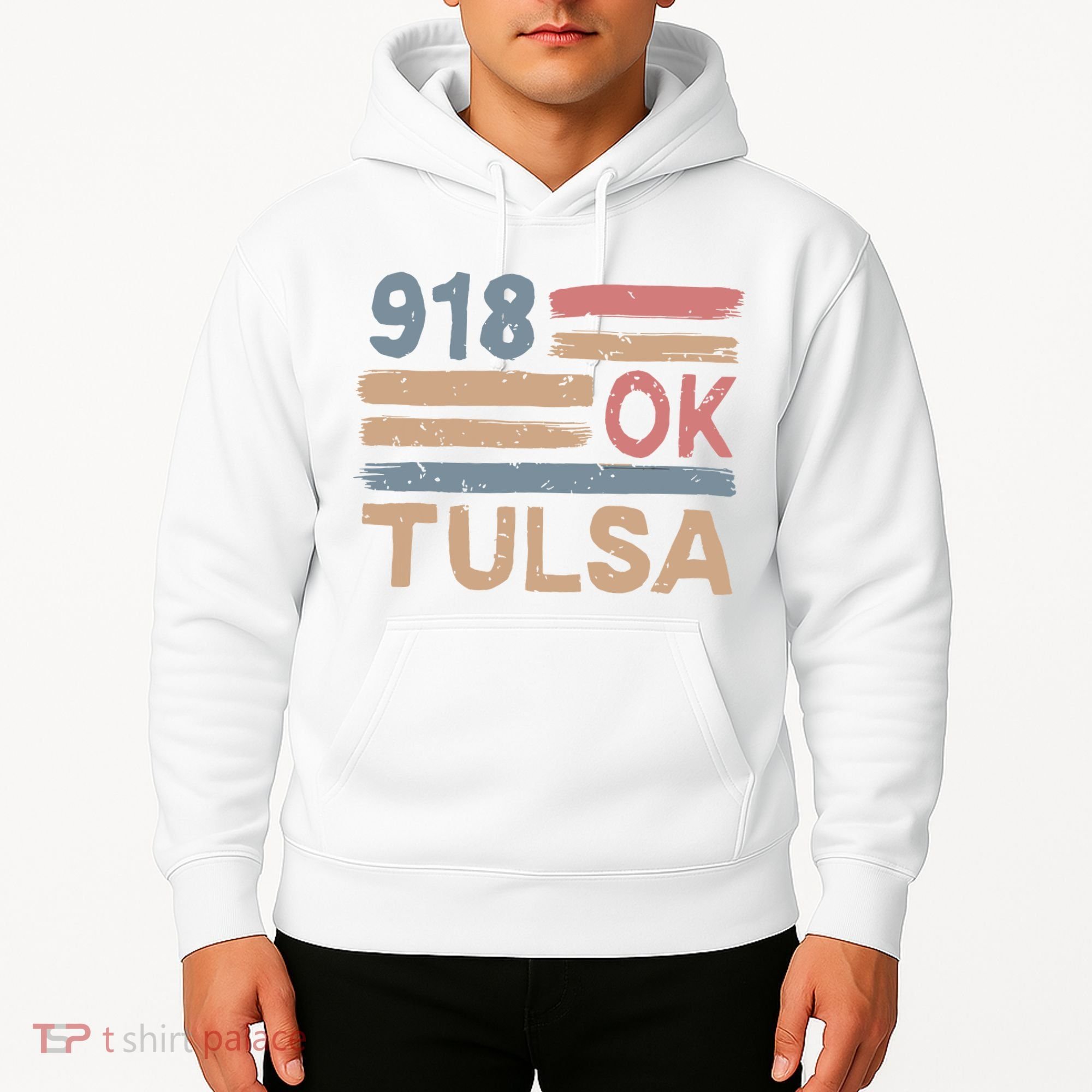 Retro Tulsa Area Code 918 Residents State Oklahoma Hoodie