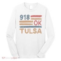 Retro Tulsa Area Code 918 Residents State Oklahoma Long Sleeve Shirt thumb 0
