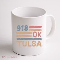 Retro Tulsa Area Code 918 Residents State Oklahoma Coffee Mug thumb 1