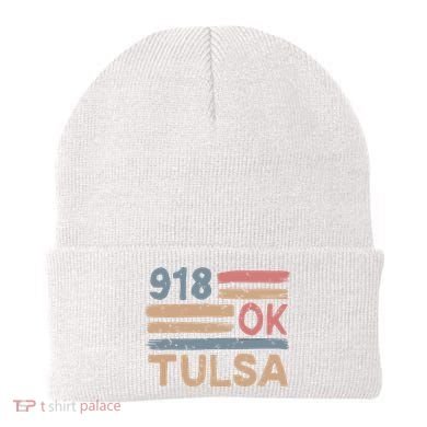 Retro Tulsa Area Code 918 Residents State Oklahoma Beanie