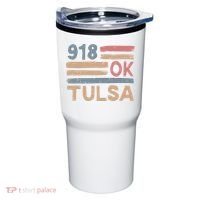 Retro Tulsa Area Code 918 Residents State Oklahoma Tumbler thumb 0