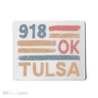Retro Tulsa Area Code 918 Residents State Oklahoma Mousepad thumb 0