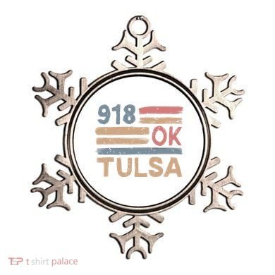 Retro Tulsa Area Code 918 Residents State Oklahoma Ornament