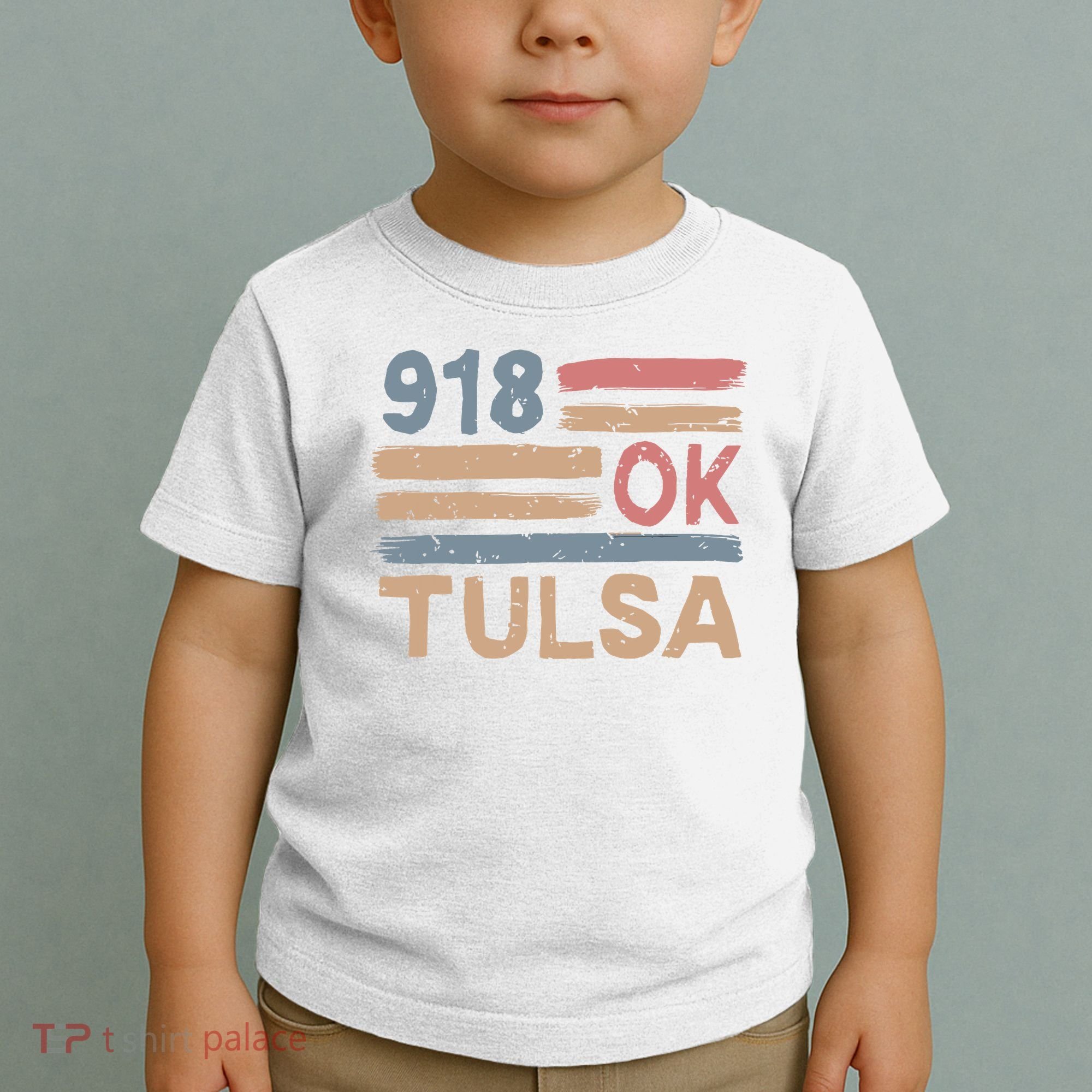 Retro Tulsa Area Code 918 Residents State Oklahoma Toddler T-Shirt
