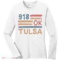 Retro Tulsa Area Code 918 Residents State Oklahoma Women's Long Sleeve Shirt thumb 0