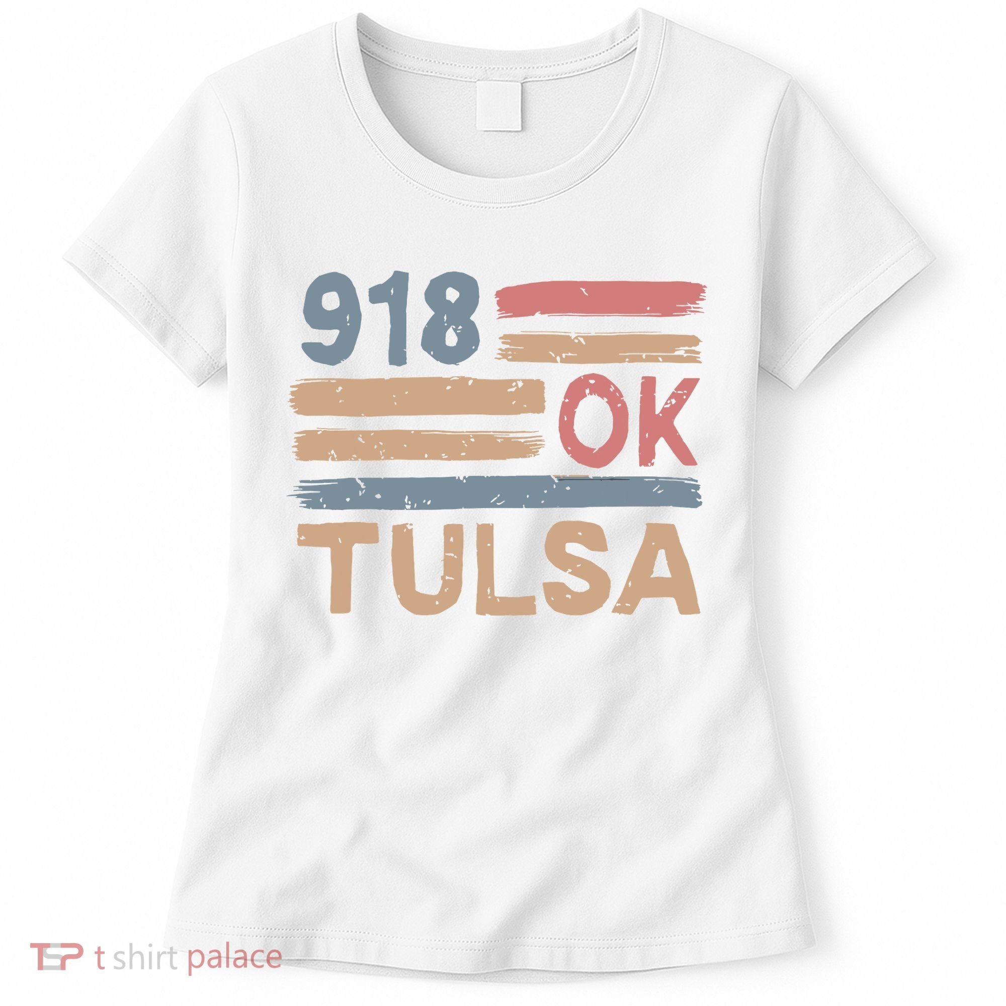 Retro Tulsa Area Code 918 Residents State Oklahoma Women's T-Shirt