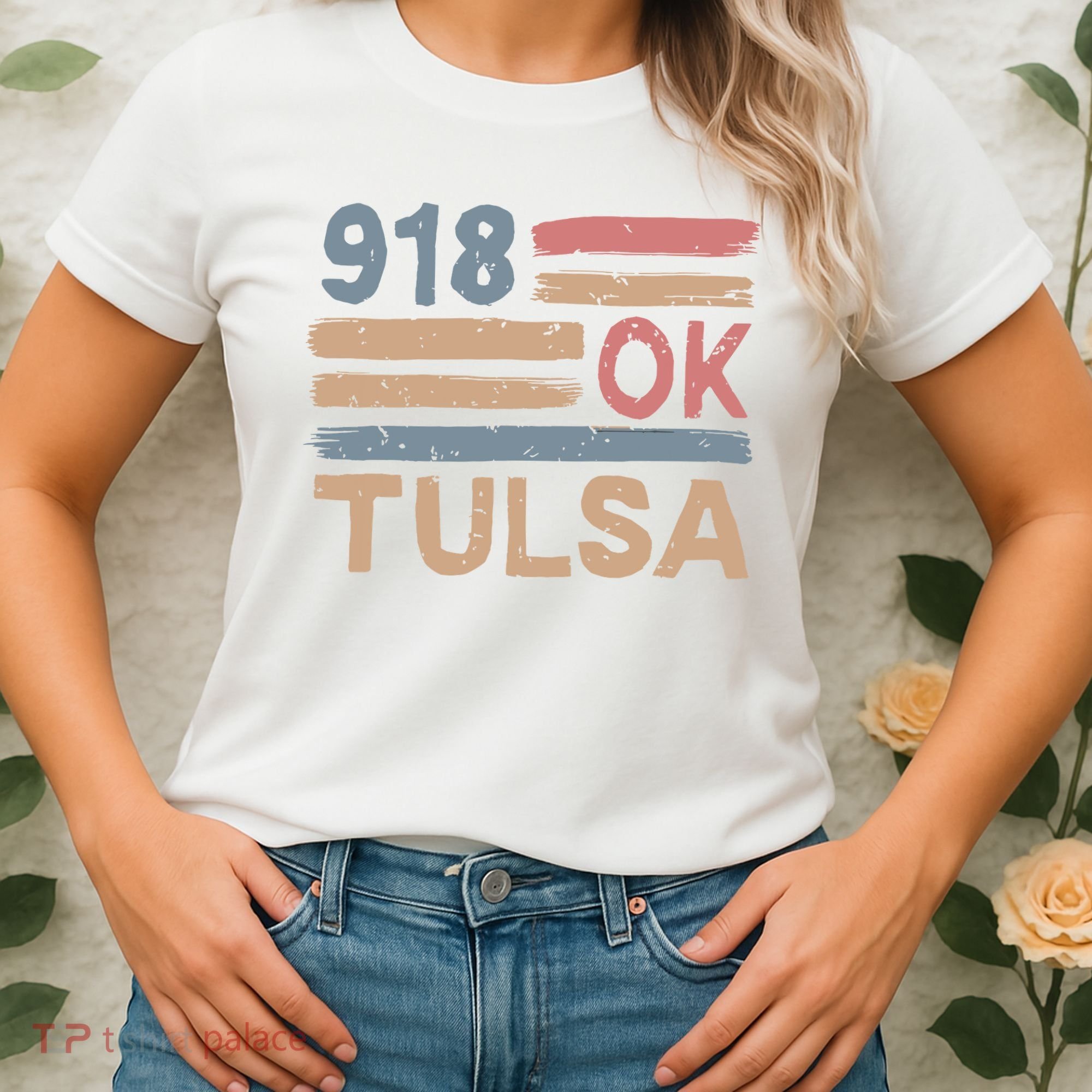 Retro Tulsa Area Code 918 Residents State Oklahoma Women's T-Shirt