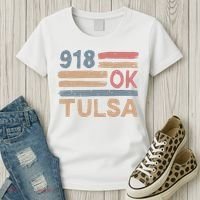 Retro Tulsa Area Code 918 Residents State Oklahoma Women's T-Shirt thumb 3