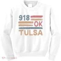 Retro Tulsa Area Code 918 Residents State Oklahoma Kids Sweatshirt thumb 0