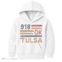 Retro Tulsa Area Code 918 Residents State Oklahoma Kids Hoodie thumb 0