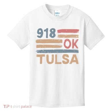 Retro Tulsa Area Code 918 Residents State Oklahoma Kids T-Shirt