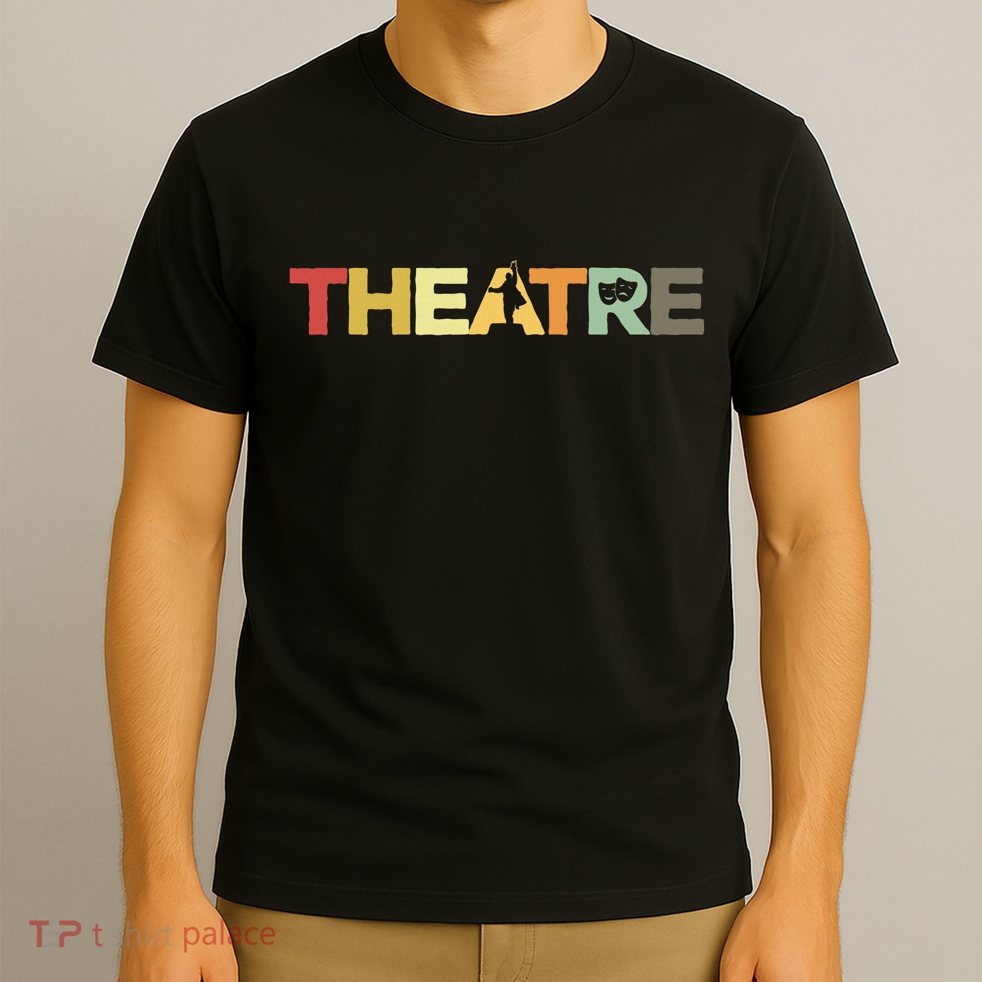 Retro Theatre Actor Rehearsal Vintage Drama Theater T-Shirt