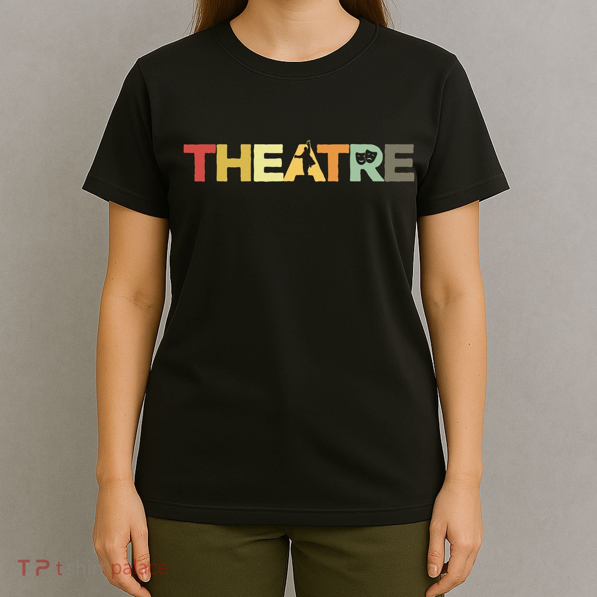 Retro Theatre Actor Rehearsal Vintage Drama Theater T-Shirt