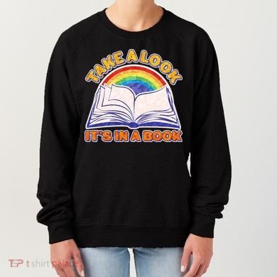 Retro Take A Look It's In A Book Reading Fan Women's Sweatshirt
