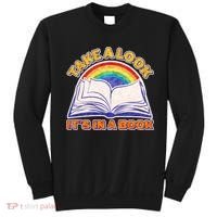 Retro Take A Look It's In A Book Reading Fan Sweatshirt thumb 0