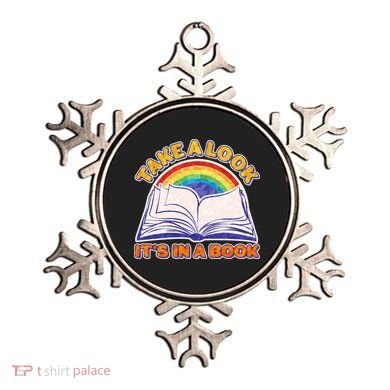 Retro Take A Look It's In A Book Reading Fan Ornament