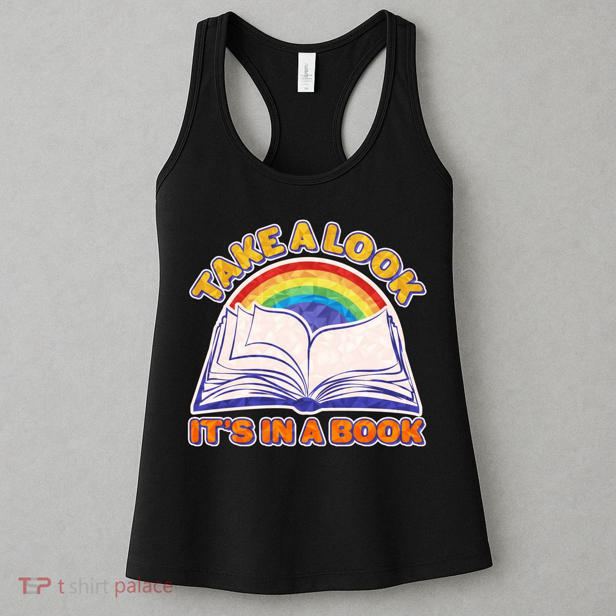 Retro Take A Look It's In A Book Reading Fan Women's Tank Top