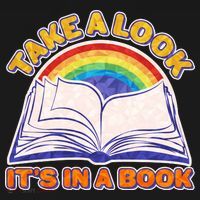 Retro Take A Look It's In A Book Reading Fan Baby Bodysuit thumb 2