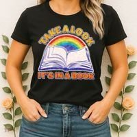 Retro Take A Look It's In A Book Reading Fan Women's T-Shirt thumb 2