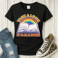Retro Take A Look It's In A Book Reading Fan Women's T-Shirt thumb 3
