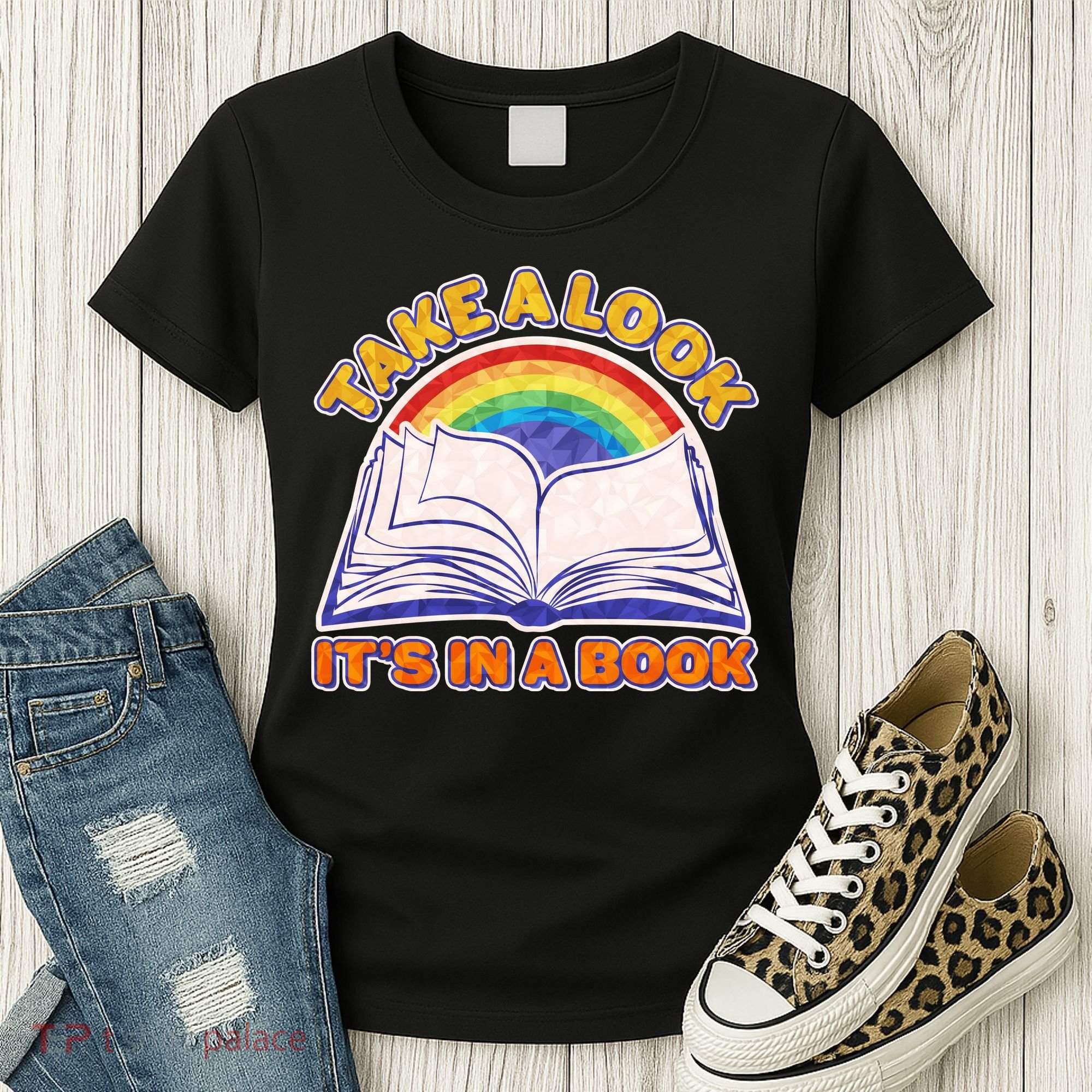 Retro Take A Look It's In A Book Reading Fan Women's T-Shirt