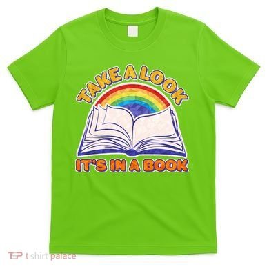Retro Take A Look It's In A Book Reading Fan T-Shirt