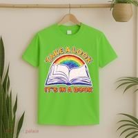 Retro Take A Look It's In A Book Reading Fan T-Shirt thumb 2