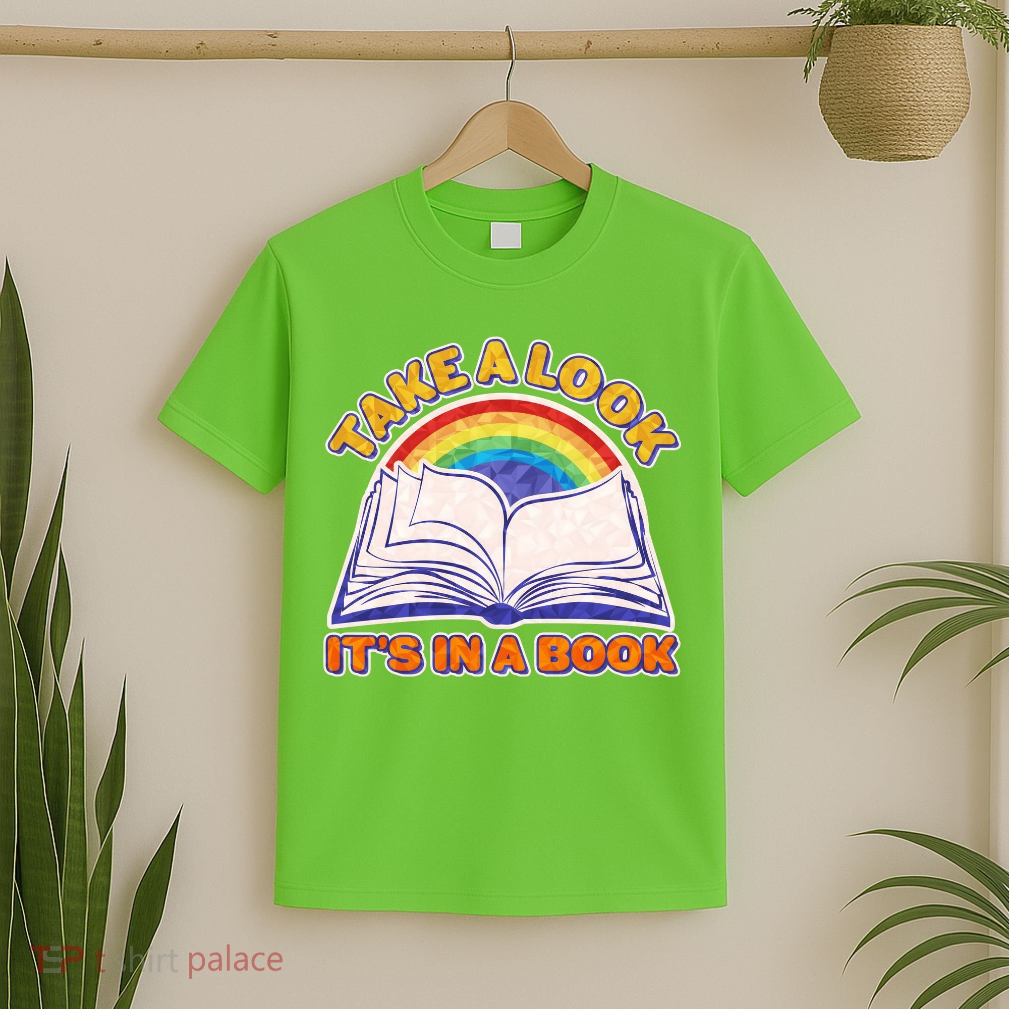 Retro Take A Look It's In A Book Reading Fan T-Shirt