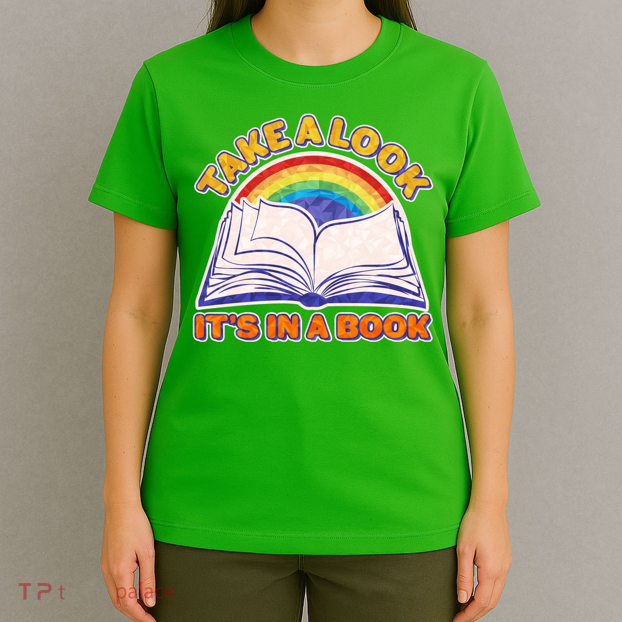 Retro Take A Look It's In A Book Reading Fan T-Shirt