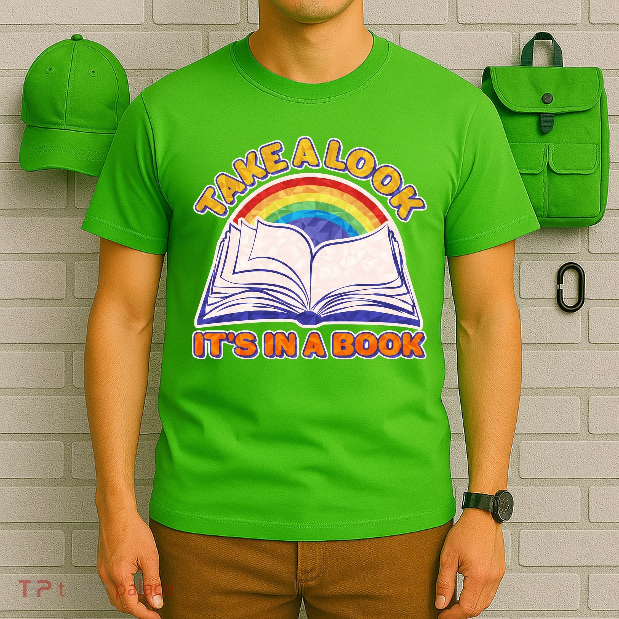Retro Take A Look It's In A Book Reading Fan T-Shirt