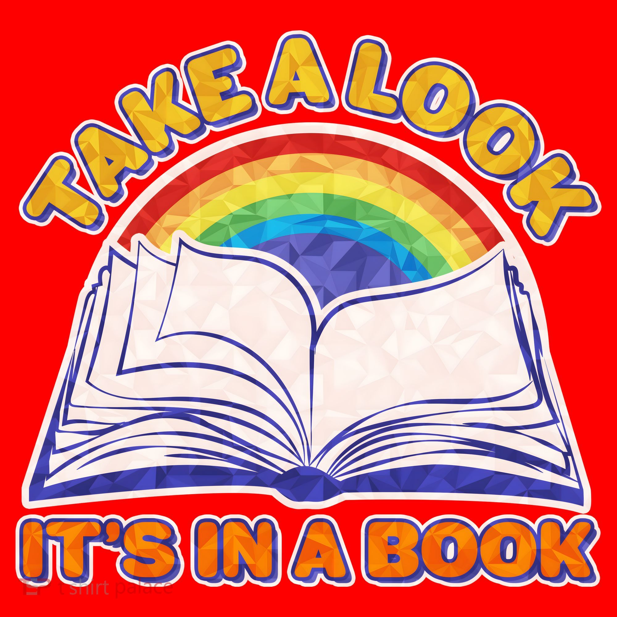 Retro Take A Look It's In A Book Reading Fan Santa Hat