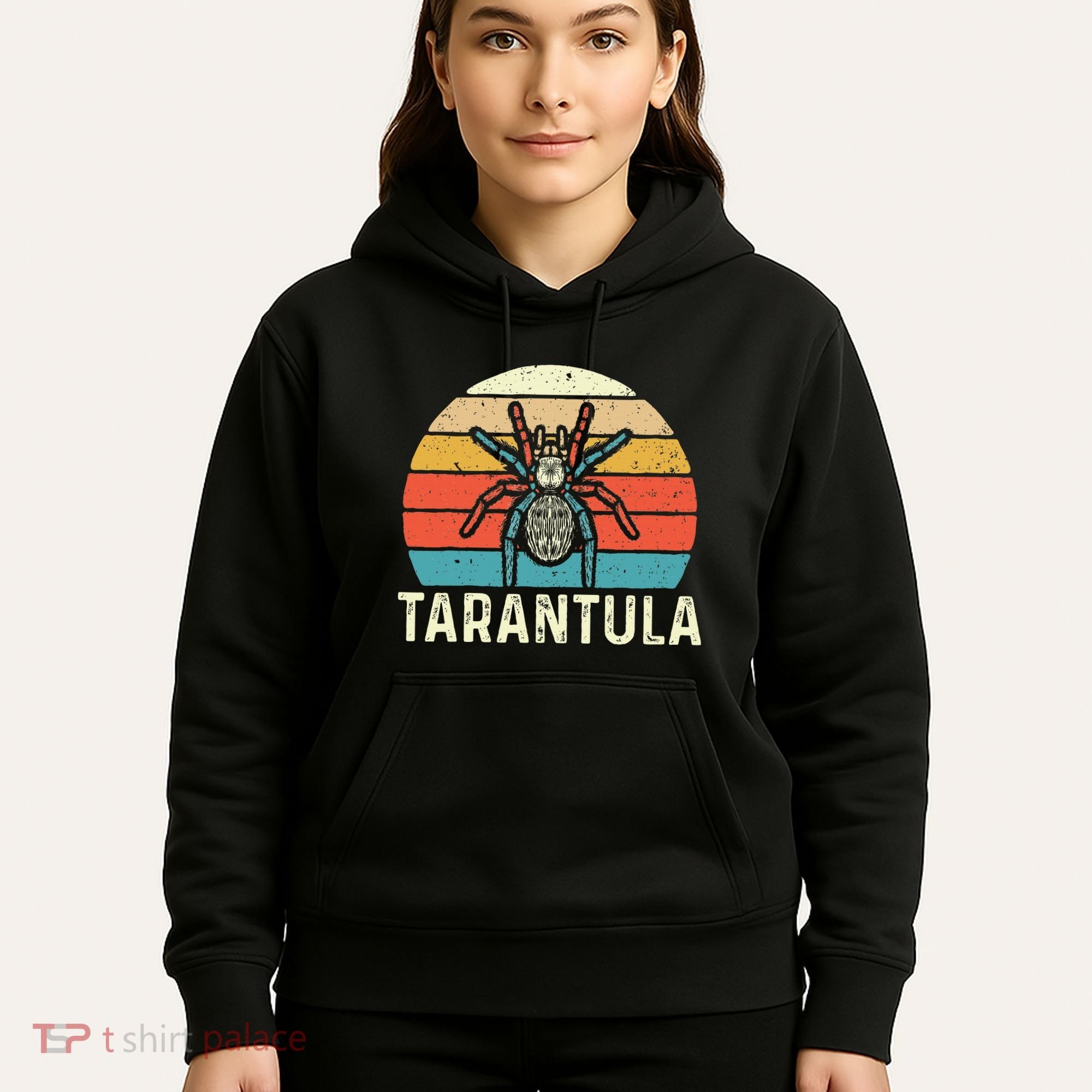Retro Tarantula Arthropod Arachnid Arachnophile Spider Hoodie