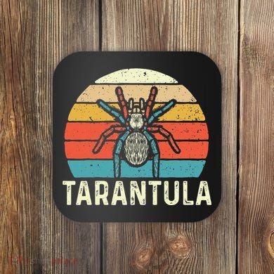 Retro Tarantula Arthropod Arachnid Arachnophile Spider Coaster