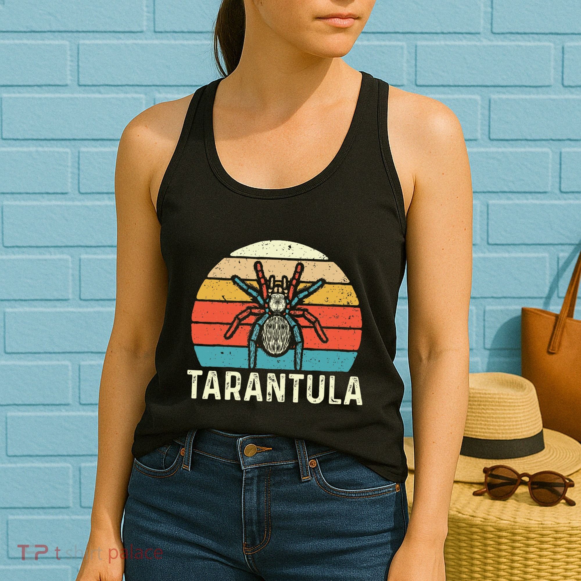 Retro Tarantula Arthropod Arachnid Arachnophile Spider Women's Tank Top