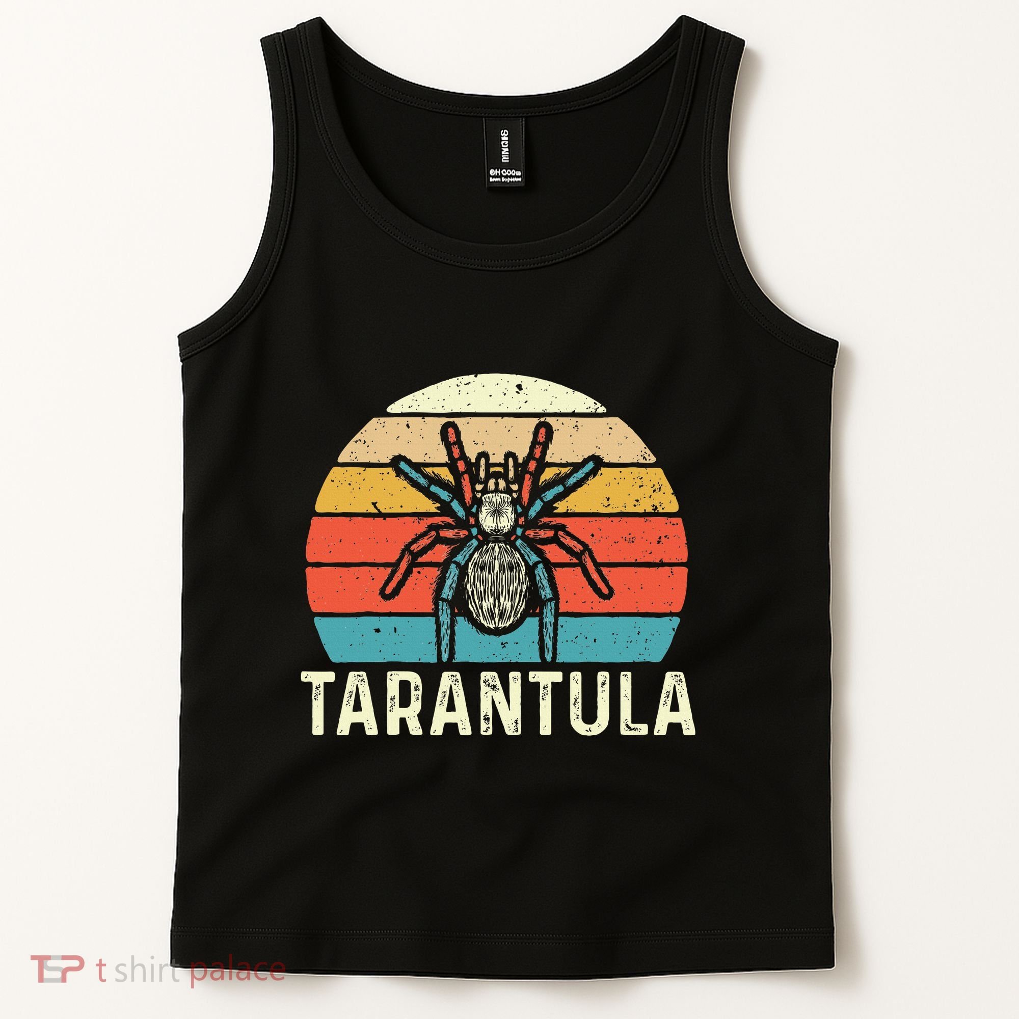 Retro Tarantula Arthropod Arachnid Arachnophile Spider Tank Top