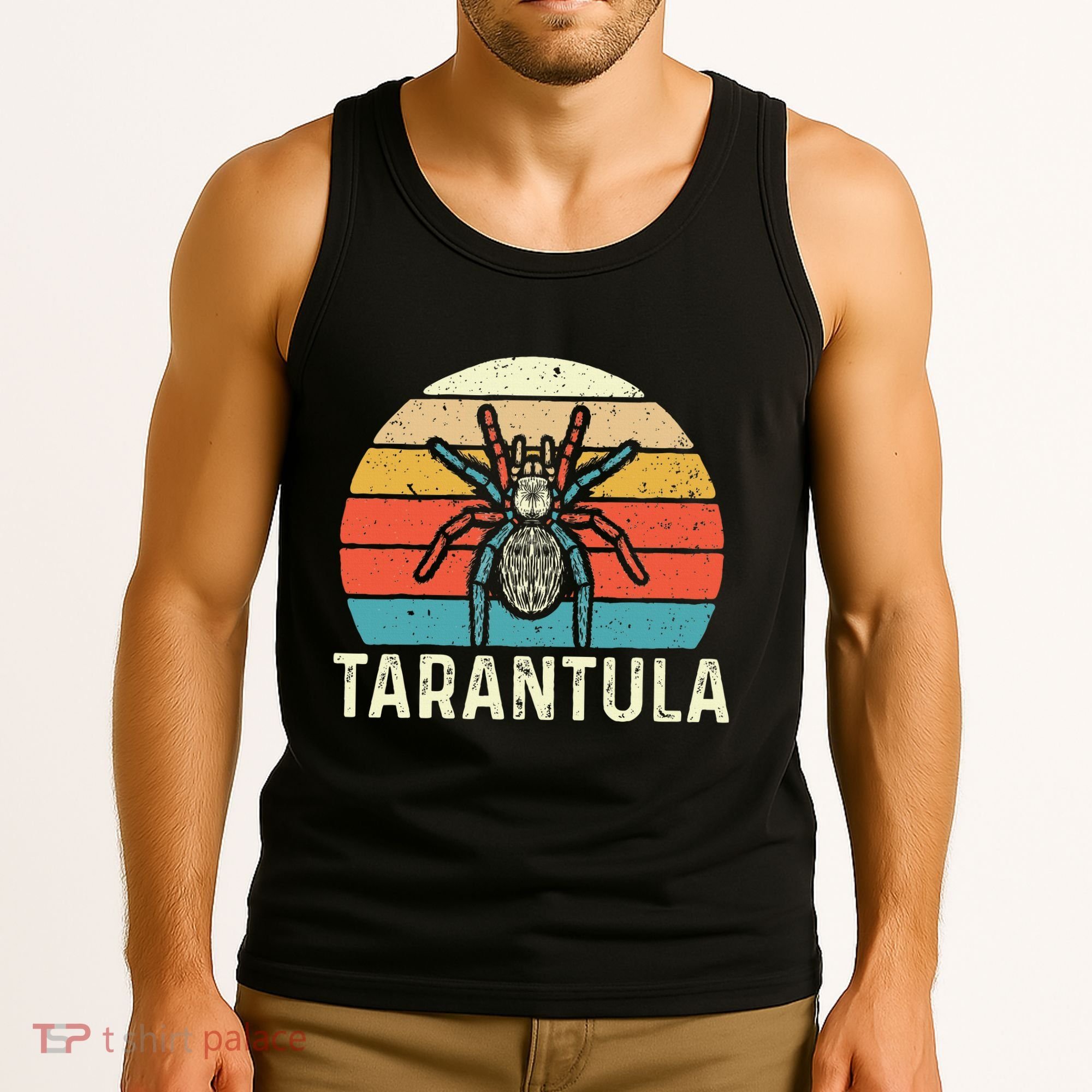 Retro Tarantula Arthropod Arachnid Arachnophile Spider Tank Top