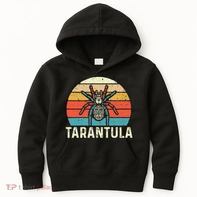 Retro Tarantula Arthropod Arachnid Arachnophile Spider Kids Hoodie