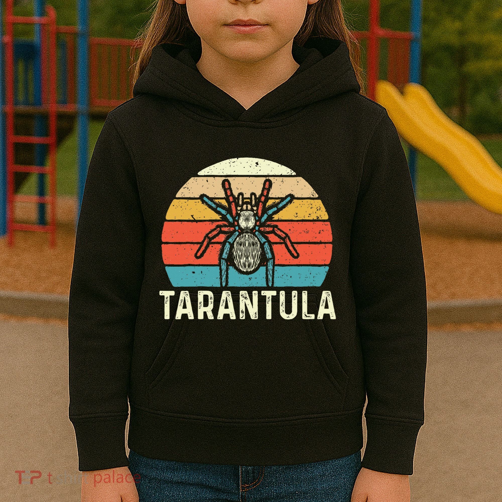 Retro Tarantula Arthropod Arachnid Arachnophile Spider Kids Hoodie